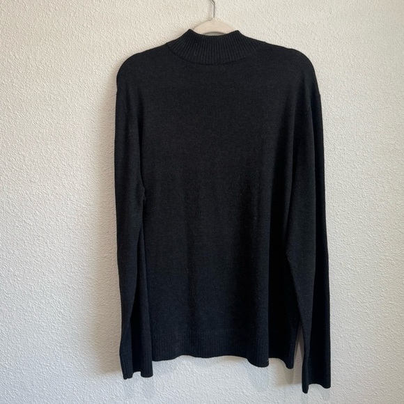 Smartwool Men's XL Sparwood Half Zip Sweater Black Layering Gorpcore Minimal - Picture 9 of 11